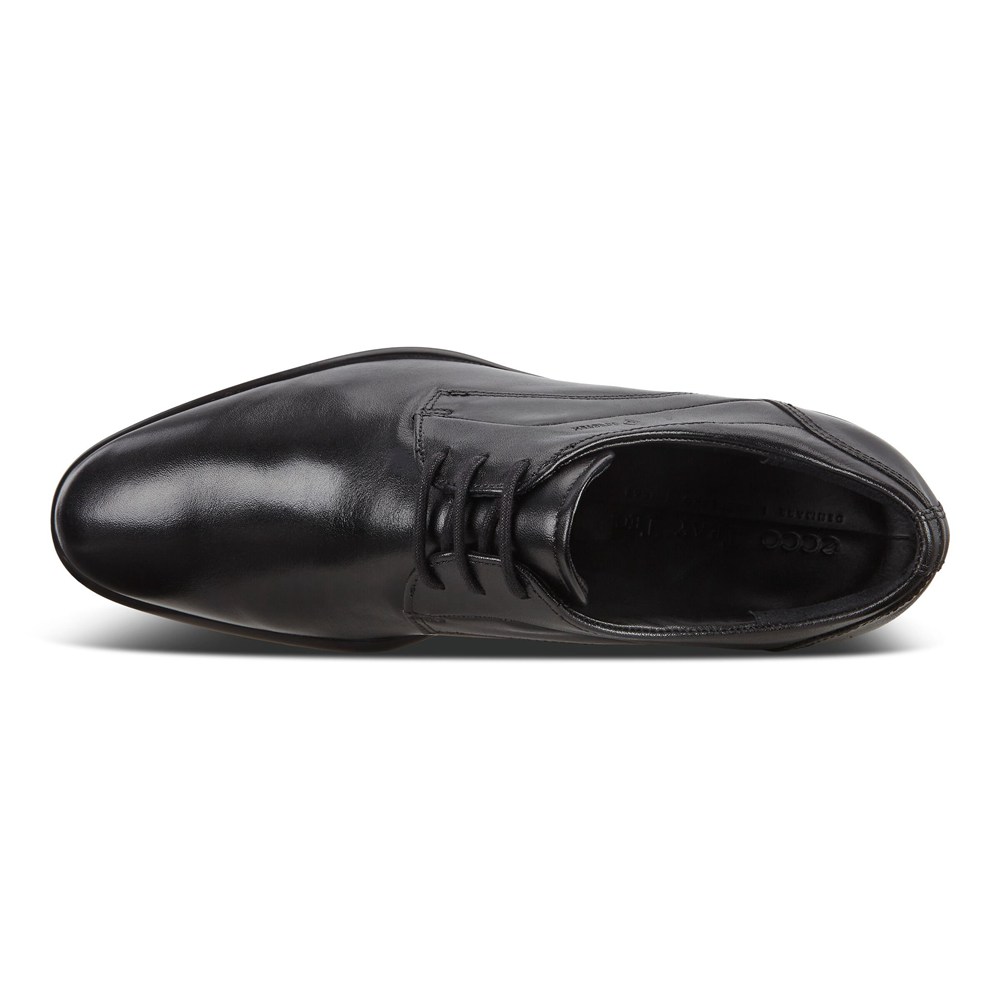 ECCO Mens Derby Shoe Black - Citytrays - XWJ-571809